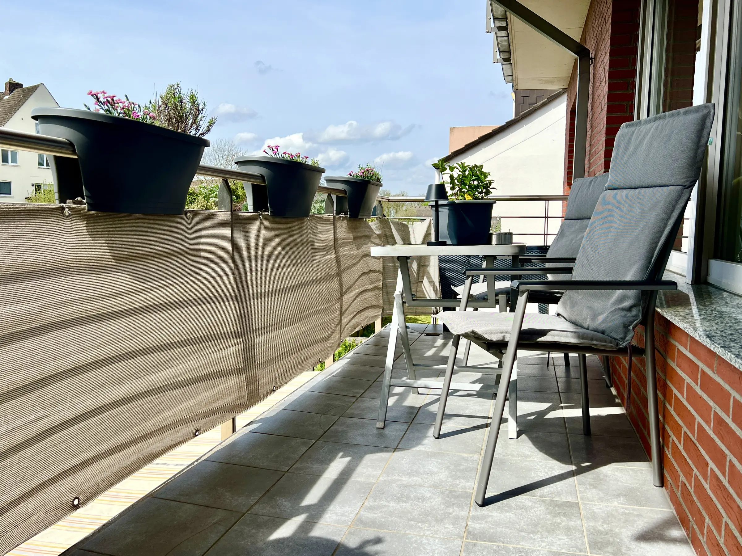 Balkon im Sommer