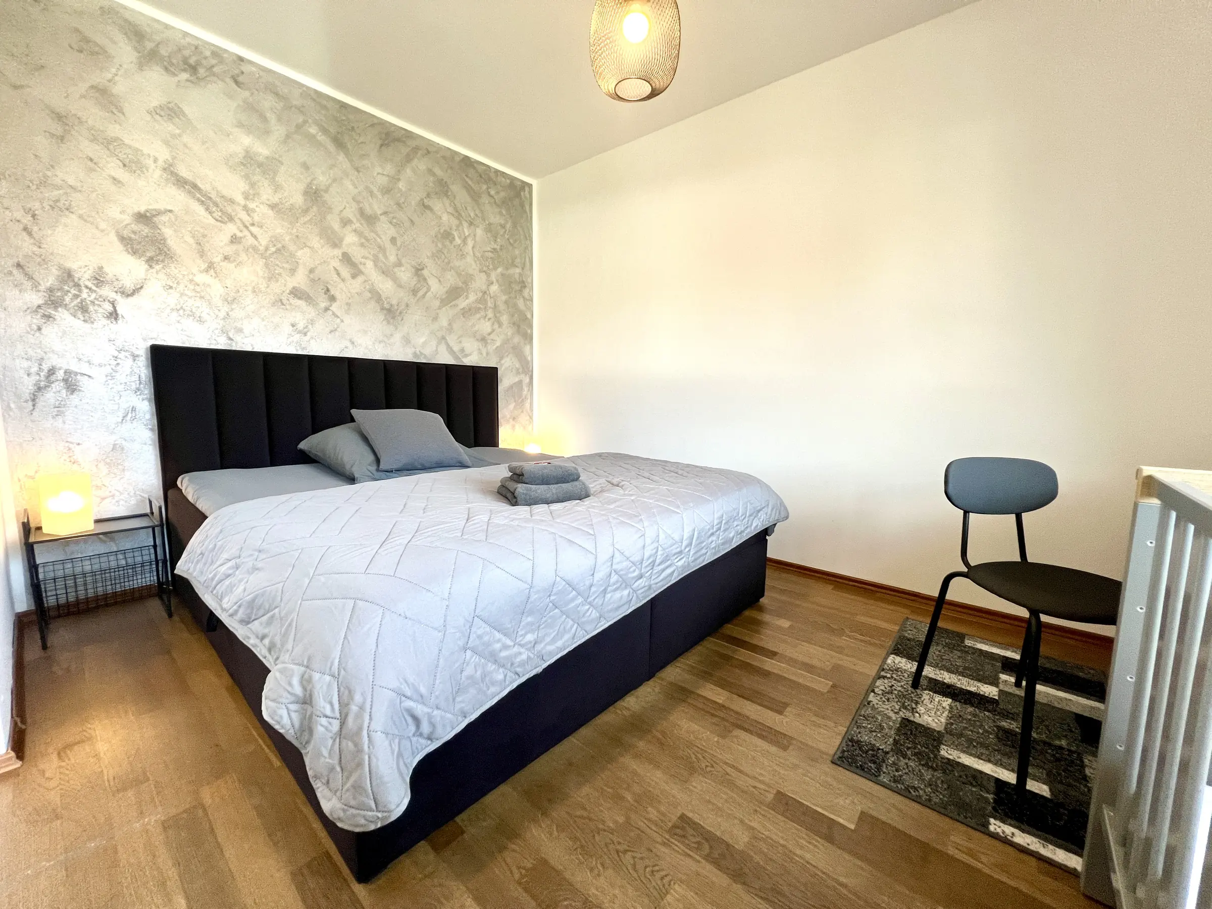 Schlafzimmer im Pottappartment
